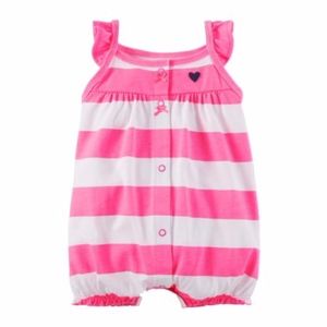 Carter's Baby Striped Romper - 6 months